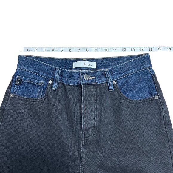 KANCAN JEANS REGAN HIGH RISE 90S BOYFRIEND TWO TONE SIZE 7/27 KC8680BK - Picture 10 of 12